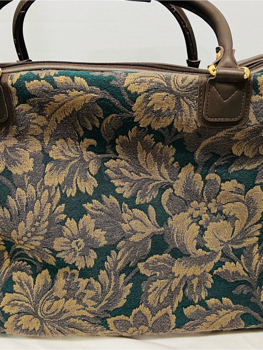 Vintage Protocol Floral Jacquard Travel Tote - Picture 4 of 10